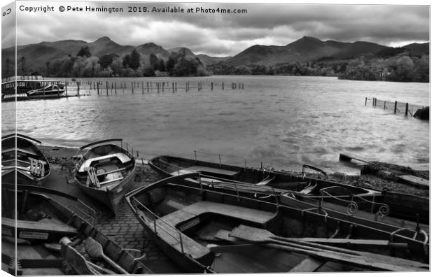 Derwent Water Canvas Print by Pete Hemington