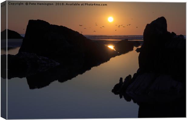 Barricane Beach Canvas Print by Pete Hemington