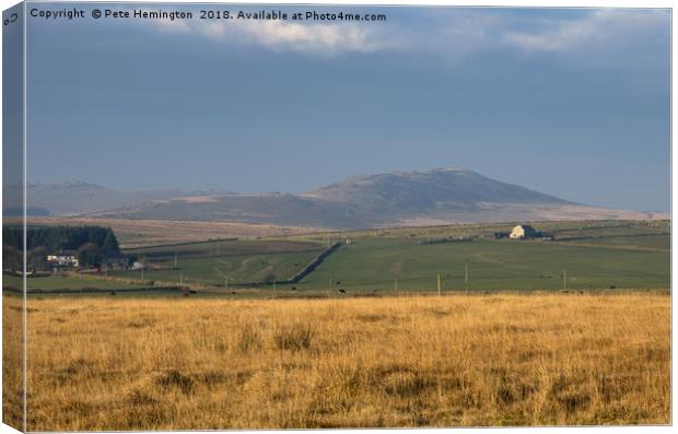 Brown Willy on Bodmin Canvas Print by Pete Hemington