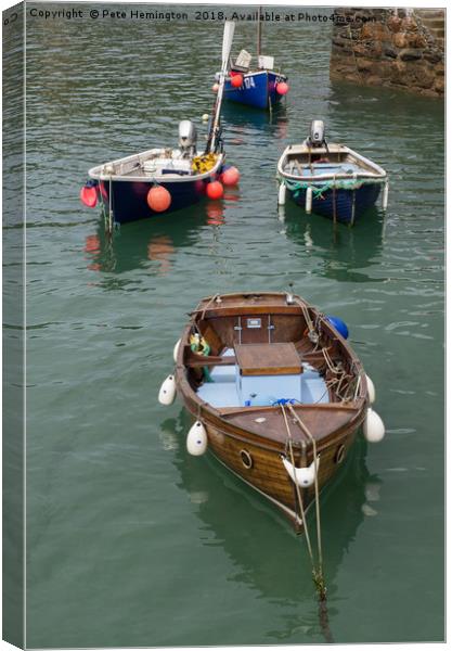 Gorran Haven in Cornwall Canvas Print by Pete Hemington