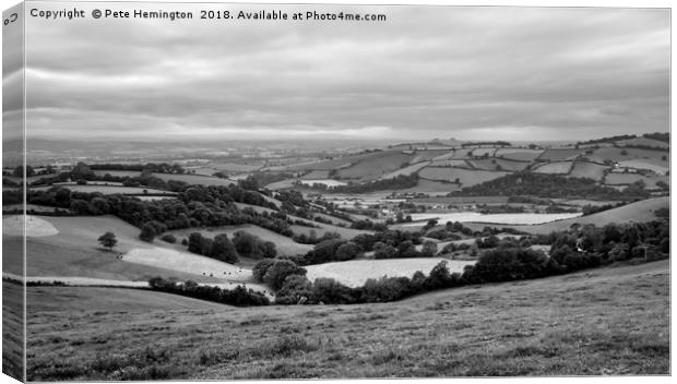 The Exe valley Canvas Print by Pete Hemington