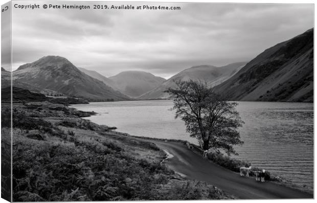Wastwater in Cumbria Canvas Print by Pete Hemington