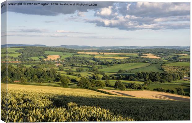 Summer in the Culm Valley Canvas Print by Pete Hemington