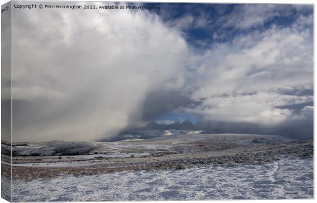 Yes Tor from Sourton Moor Canvas Print by Pete Hemington