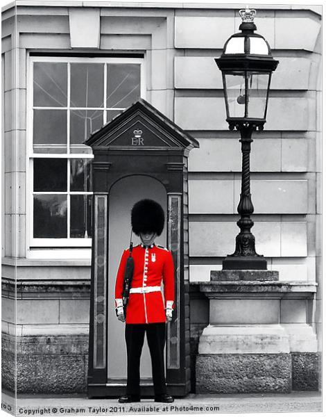 Regal Red at Buckingham Palace Canvas Print by Graham Taylor