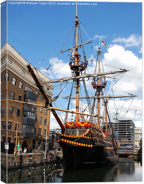 The Epic Voyage of the Golden Hind Canvas Print by Graham Taylor