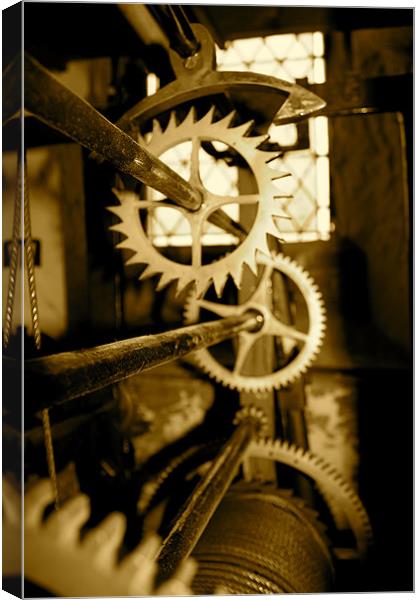 cogs II Canvas Print by lucy devereux