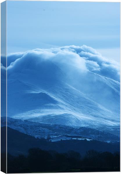 Magical Mountains II Canvas Print by lucy devereux