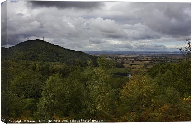 The Wrekin Viewed From The Ercall Canvas Print by Darren Burroughs