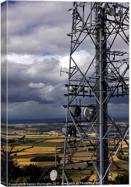 The Wrekin Communications Tower Canvas Print by Darren Burroughs