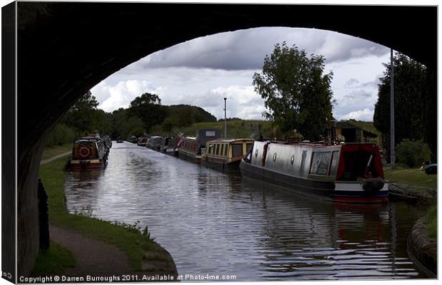 Norbury Junction, Shropshire Union Canal. Canvas Print by Darren Burroughs