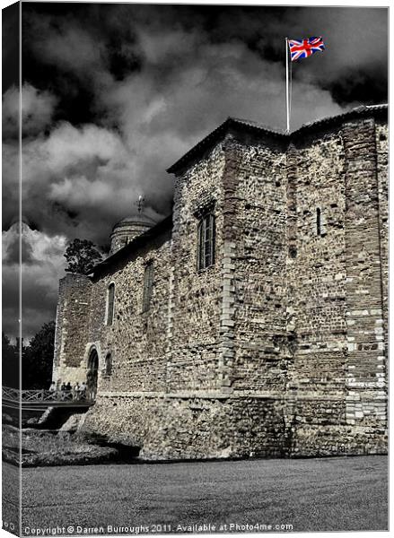 Colchester Castle Canvas Print by Darren Burroughs