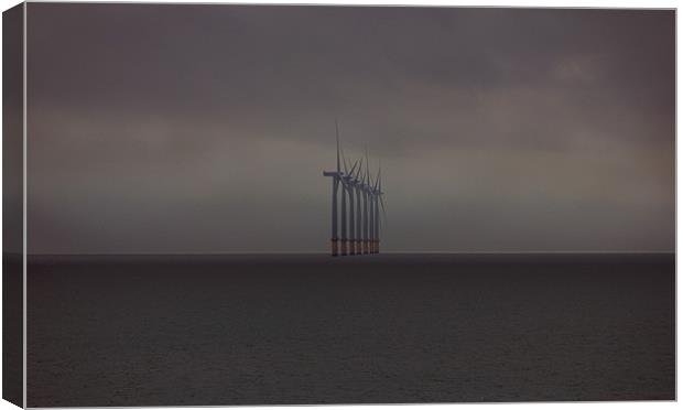 Gunfleet Sands Offshore Wind Farm Canvas Print by Darren Burroughs