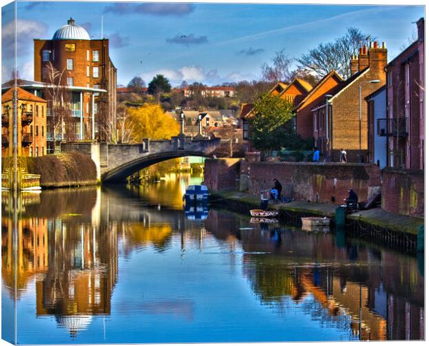 Norwich Riverside Canvas Print by Darren Burroughs