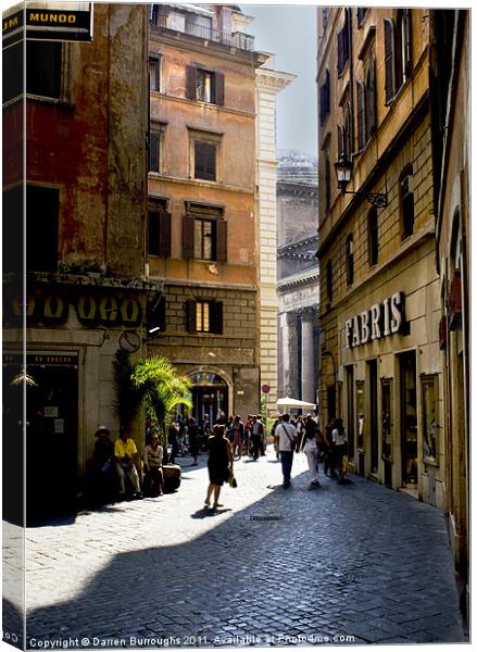 To The Pantheon Canvas Print by Darren Burroughs