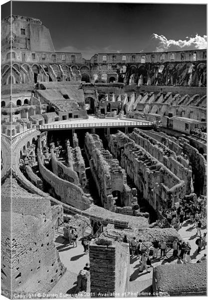 The Colosseum. Canvas Print by Darren Burroughs