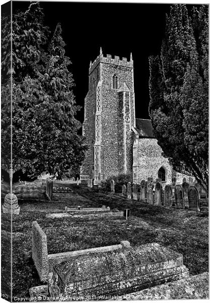 Church of St Mary, Tharston Canvas Print by Darren Burroughs