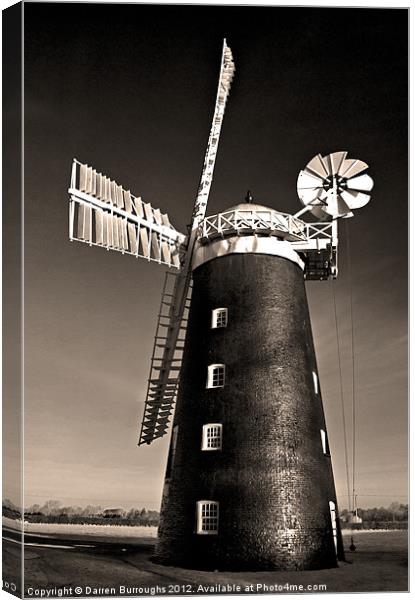 Pakenham Windmill Canvas Print by Darren Burroughs