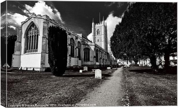 Dedham Church Canvas Print by Darren Burroughs