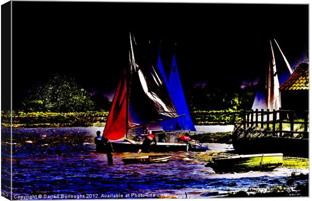 Setting Sail Canvas Print by Darren Burroughs