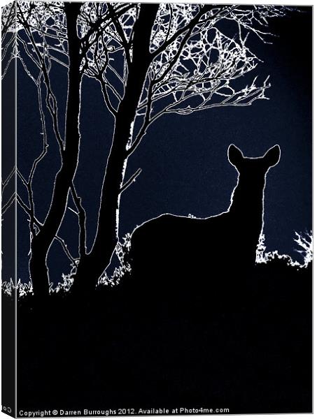 Caught In The Moonlight Canvas Print by Darren Burroughs