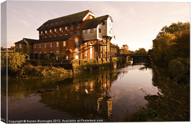 Old Flour Mill. East Street Colchester Canvas Print by Darren Burroughs