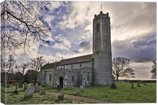 St George, Rollesby Canvas Print by Darren Burroughs