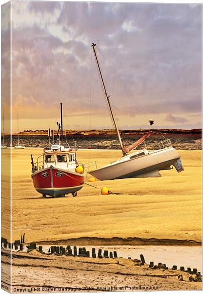 Tides Out Canvas Print by Darren Burroughs