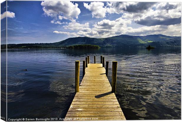 DERWENT WATER FROM HAWSE END Canvas Print by Darren Burroughs