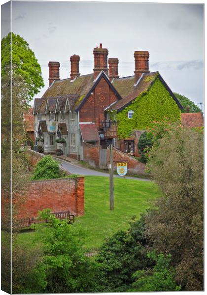The Crown And Castle Orford Canvas Print by Darren Burroughs