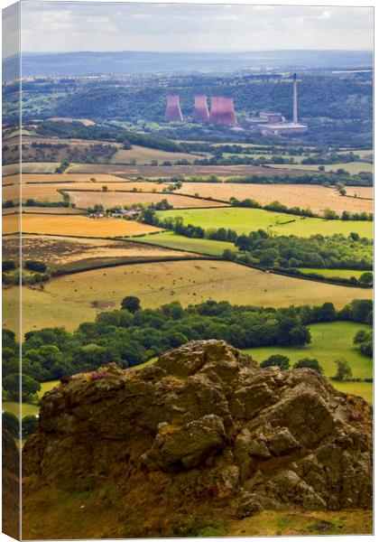Ironbridge power station from the Wrekin Canvas Print by Darren Burroughs
