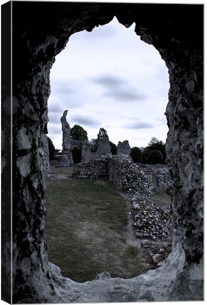 A Different Time. Thetford Priory Canvas Print by Darren Burroughs