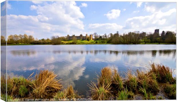 Framlingham Castle and Church Canvas Print by Darren Burroughs