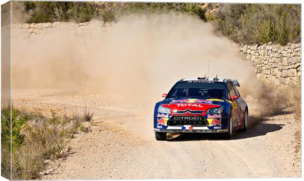 Sébastien Loeb Canvas Print by David Maclennan