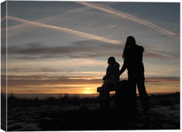 Watching Sunsets Canvas Print by john appleby