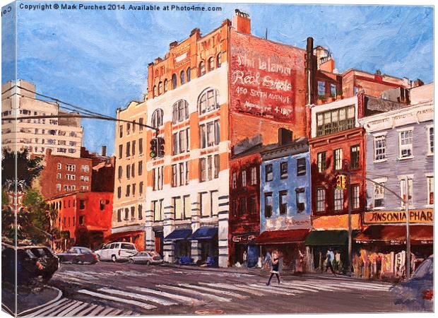 New York City Junction Canvas Print by Mark Purches