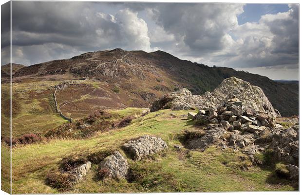 Lingmoor Fell From Side Pike Canvas Print by Steve Glover