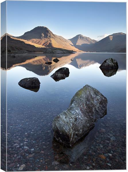 Wasdale Head From Wastwater Canvas Print by Steve Glover