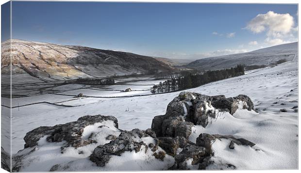 Littondale From Halton Gill Canvas Print by Steve Glover