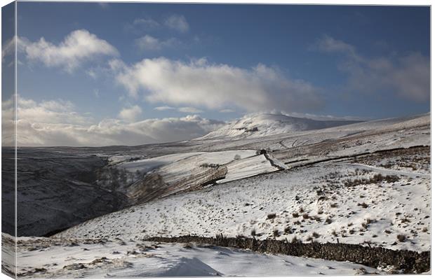 Penyghent From The Head Of Penyghent Gill Canvas Print by Steve Glover