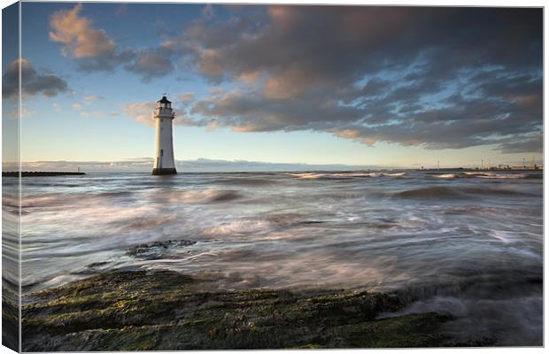 New Brighton Lighthouse Canvas Print by Steve Glover