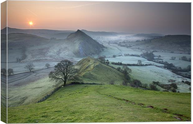 Dawn Over Parkhouse Hill Canvas Print by Steve Glover