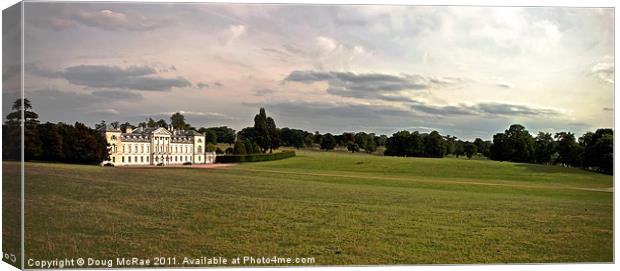 Woburn house in panoramic Canvas Print by Doug McRae