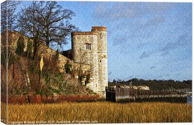 Upnor castle Canvas Print by Doug McRae