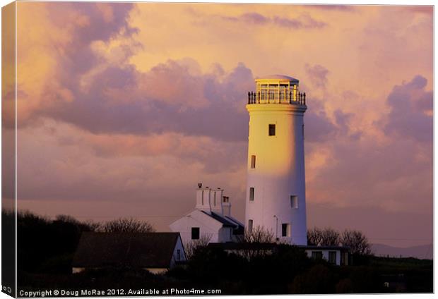 OLD LOWER LIGHTHOUSE Canvas Print by Doug McRae