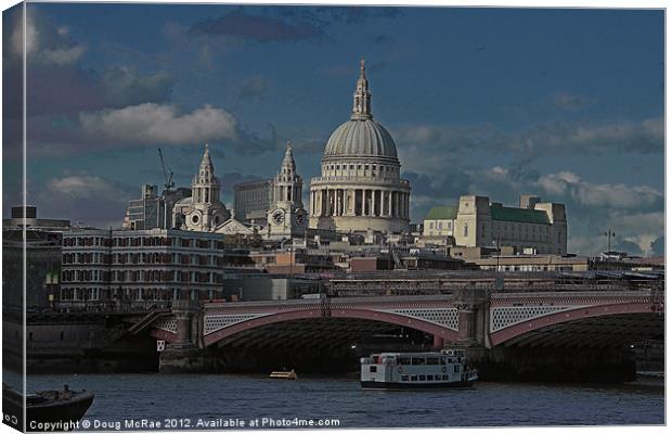 St Paul's Cathedral Canvas Print by Doug McRae