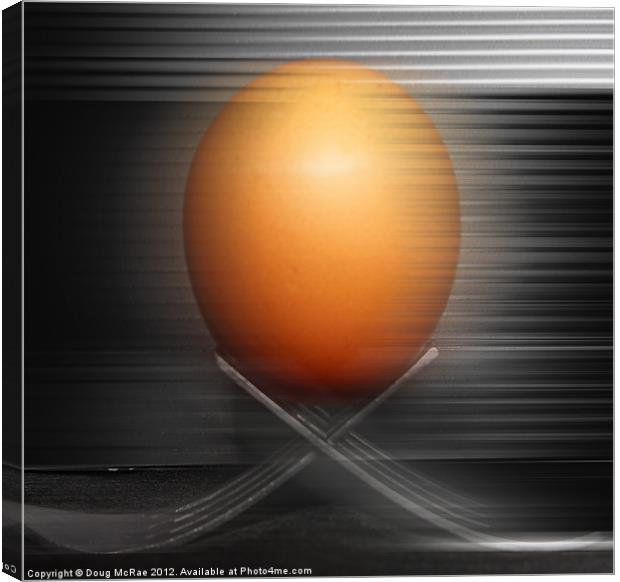 Egg on the move Canvas Print by Doug McRae