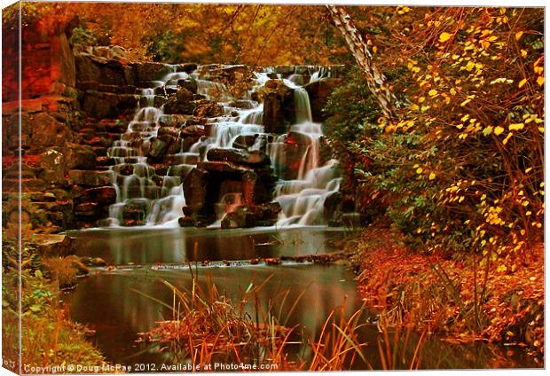 Autumn cascade Canvas Print by Doug McRae