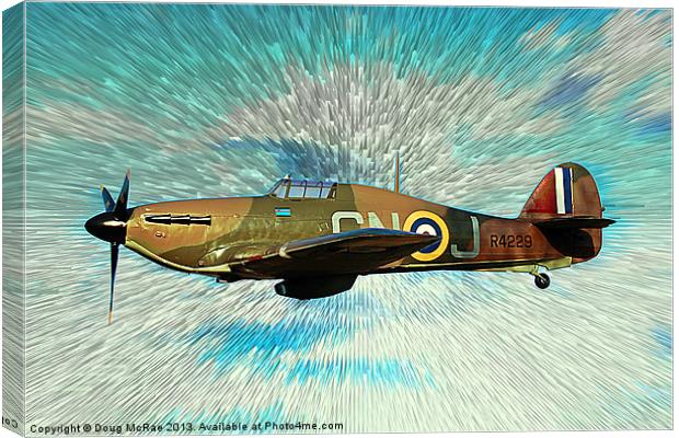 Hawker Hurricane Canvas Print by Doug McRae