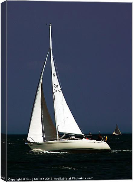 Sailing Canvas Print by Doug McRae